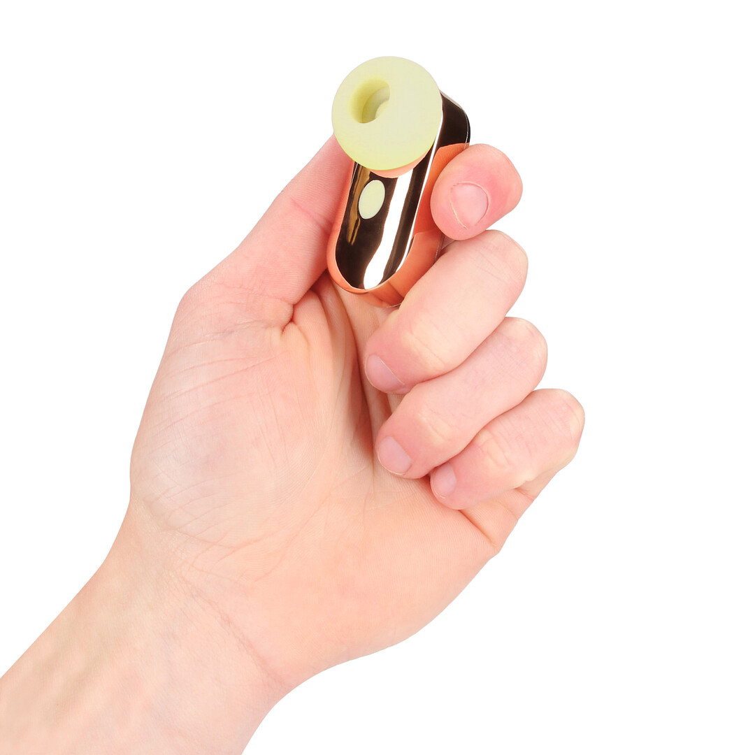 Loveline by shots Budsie - Oordopvormige AirTap Vibrator - Geel (8714273059895)