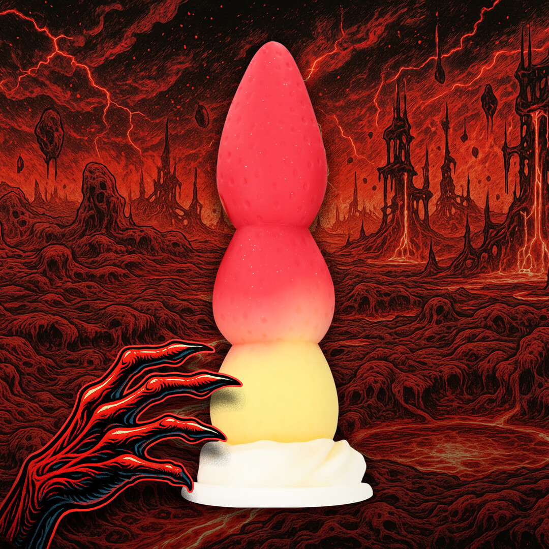 Ouch! by shots Whipped Berry - Siliconen Anale Plug - Rood/Geel (8714273024404)