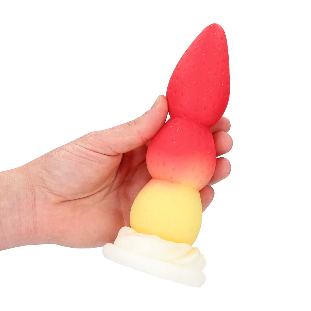 Ouch! by shots Whipped Berry - Siliconen Anale Plug - Rood/Geel (8714273024404)
