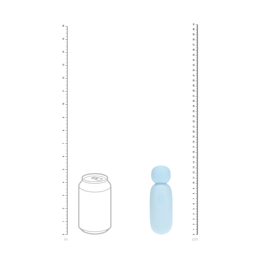 Loveline by shots Mochi - Mini Chunky Wand Vibrator - Blauw (8714273060174)