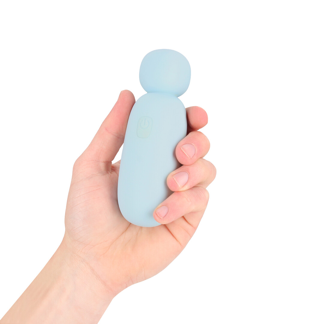 Loveline by shots Mochi - Mini Chunky Wand Vibrator - Blauw (8714273060174)