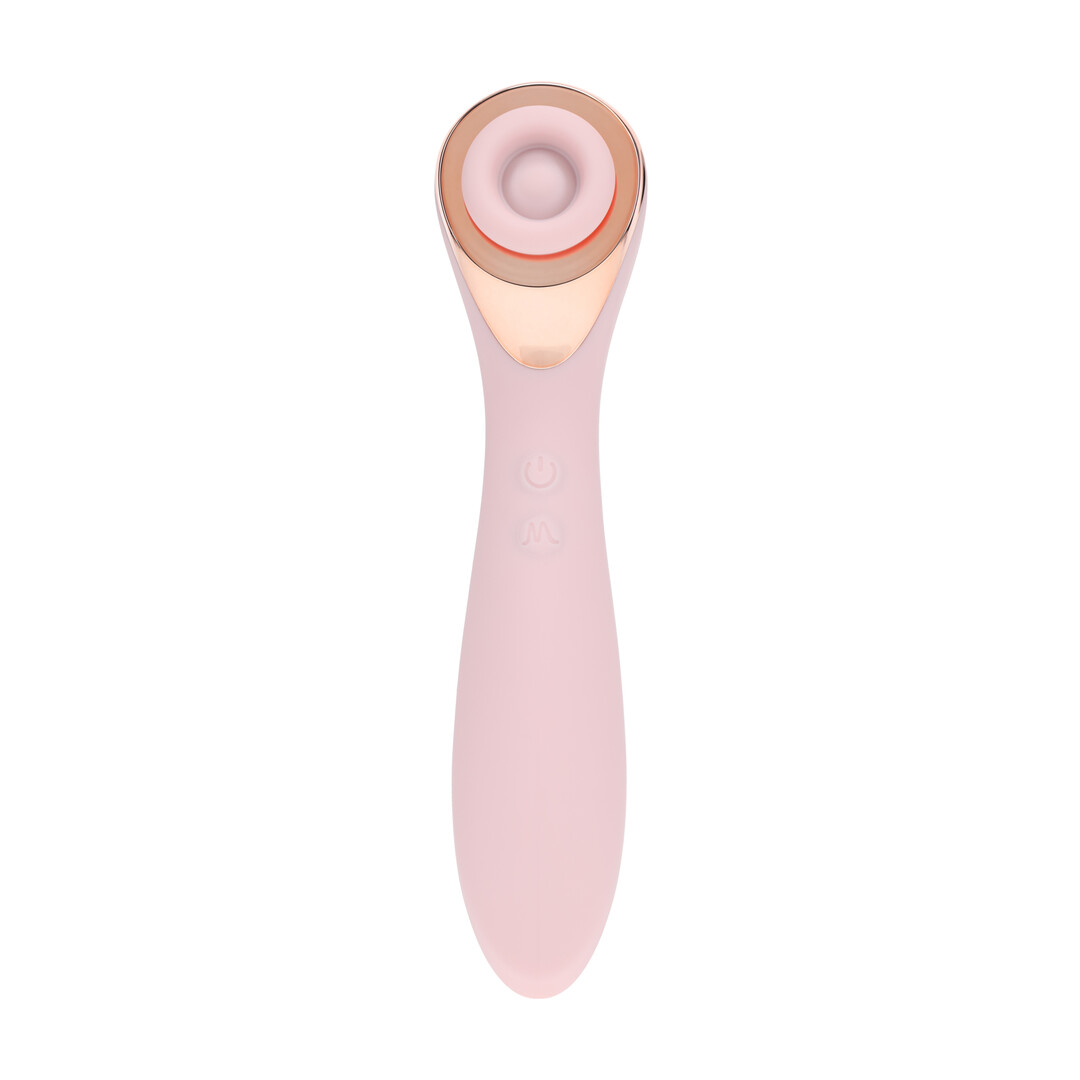 Loveline by shots Darling - AirTap Wand Vibrator met Vijf Koppen Accessoires - Roze (8714273059918)