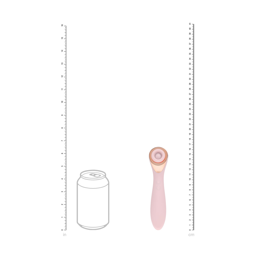 Loveline by shots Darling - AirTap Wand Vibrator met Vijf Koppen Accessoires - Roze (8714273059918)