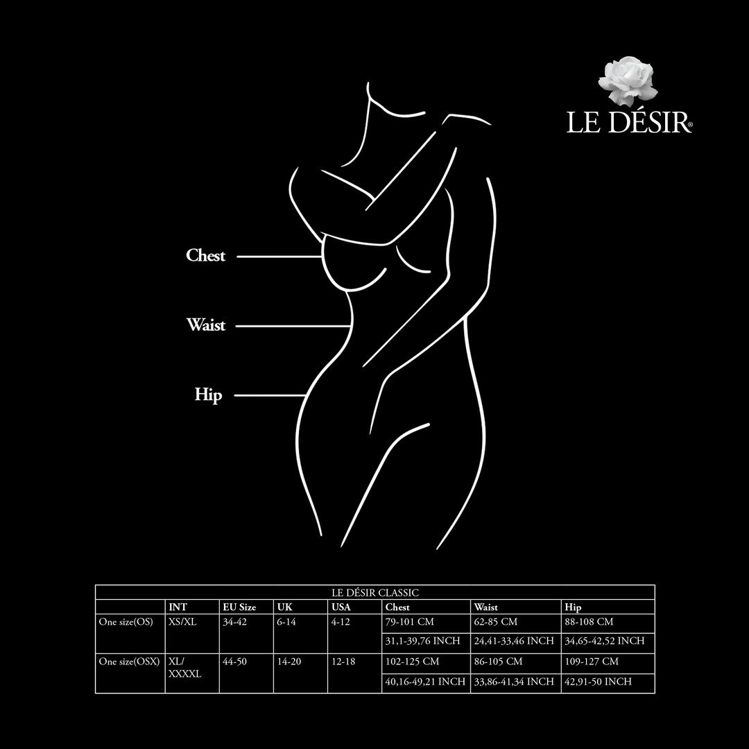 Le désir by shots Sweeney - Bodystocking - Queen Size - Black (8714273020635)