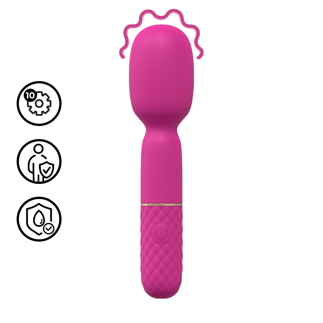 Loveline by shots Mini Wand Vibrator - Roze (8714273021892)