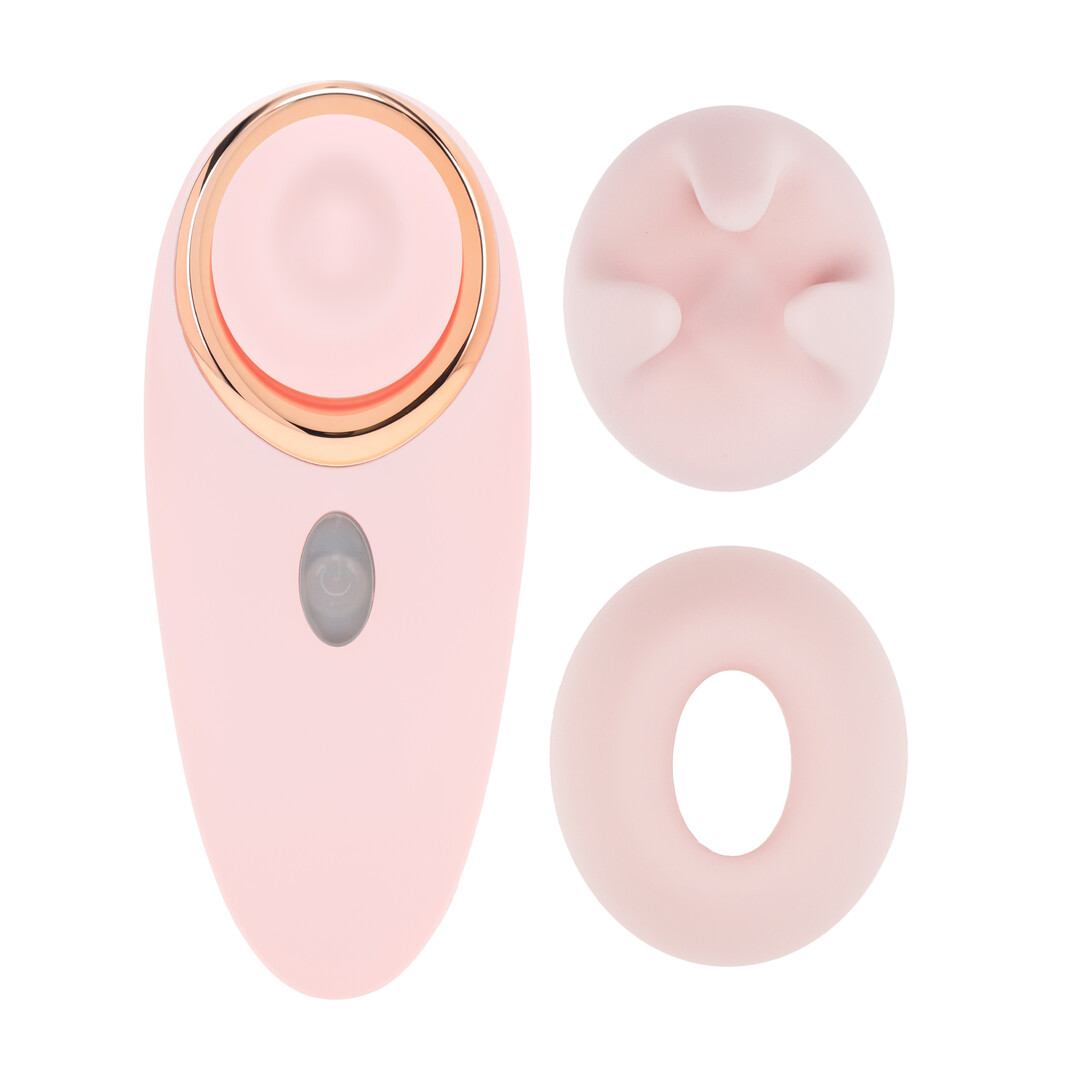 Loveline by shots Aurie - AirTap Vibrator met Twee Hoofdaccessoires - Roze (8714273059734)