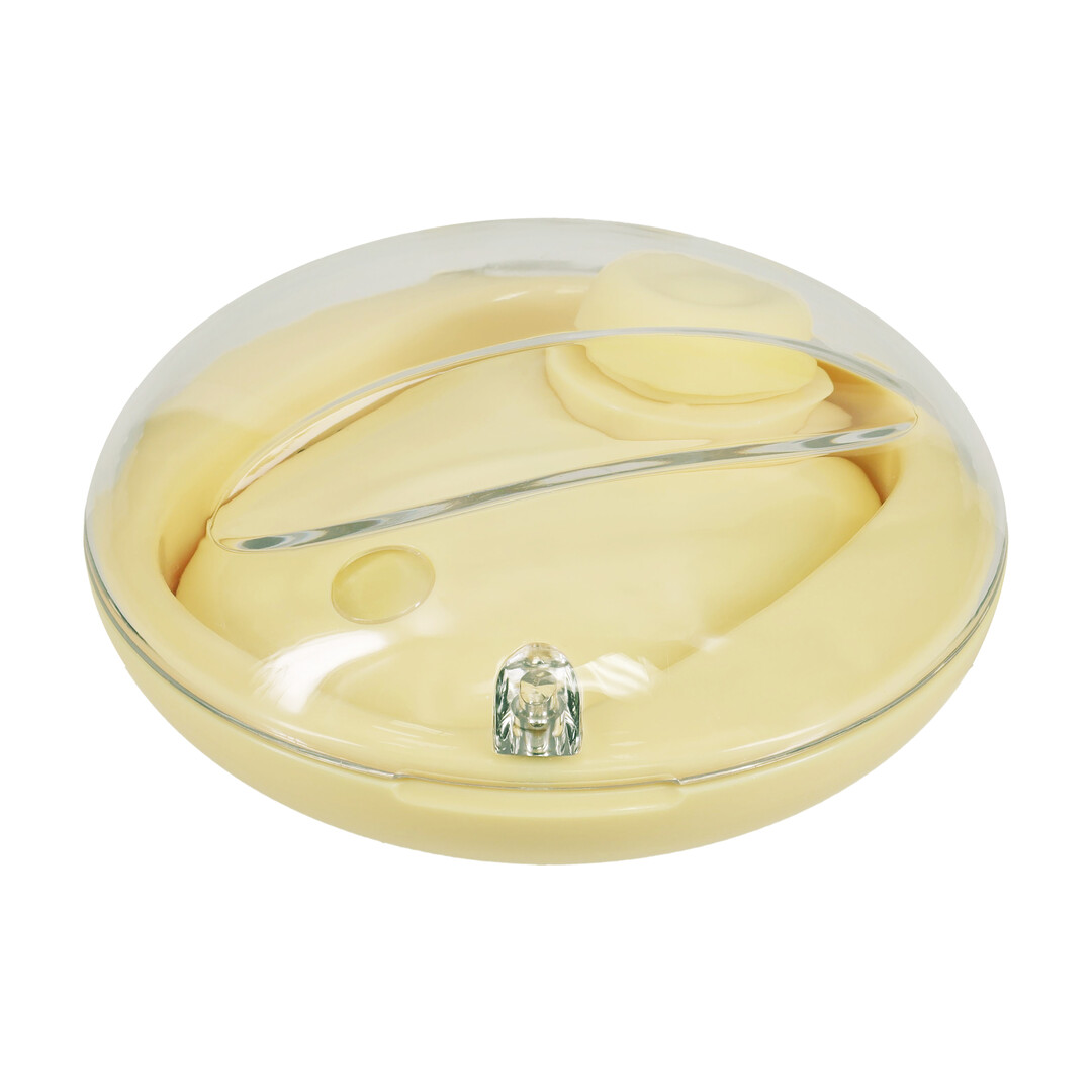 Loveline by shots Dreamsicle - Compact AirTap Vibrator met Twee Hoofdaccessoires - Geel (8714273059680)