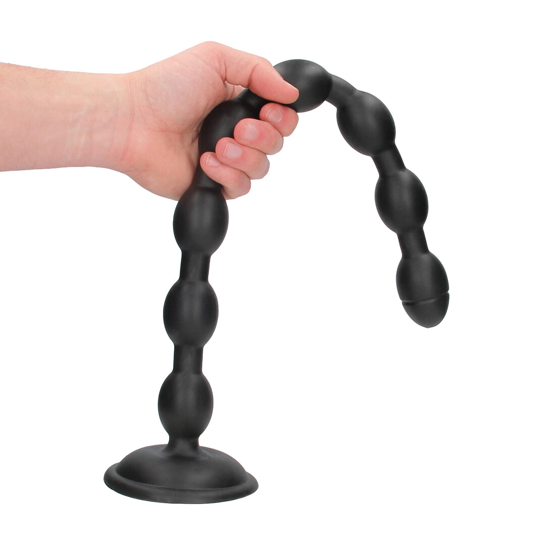 Ouch! by shots Chain Reaction - Anal Plug - 49 cm - Black (8714273017512)