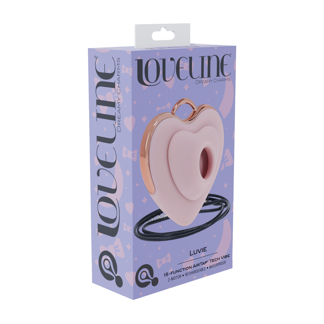 Loveline by shots Luvie - Hartvormige AirTap Vibrator - Roze (8714273059819)