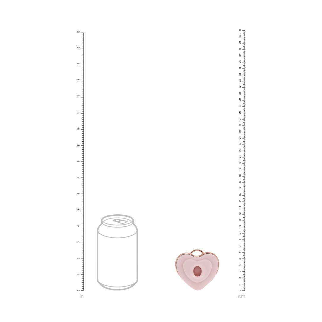 Loveline by shots Luvie - Hartvormige AirTap Vibrator - Roze (8714273059819)