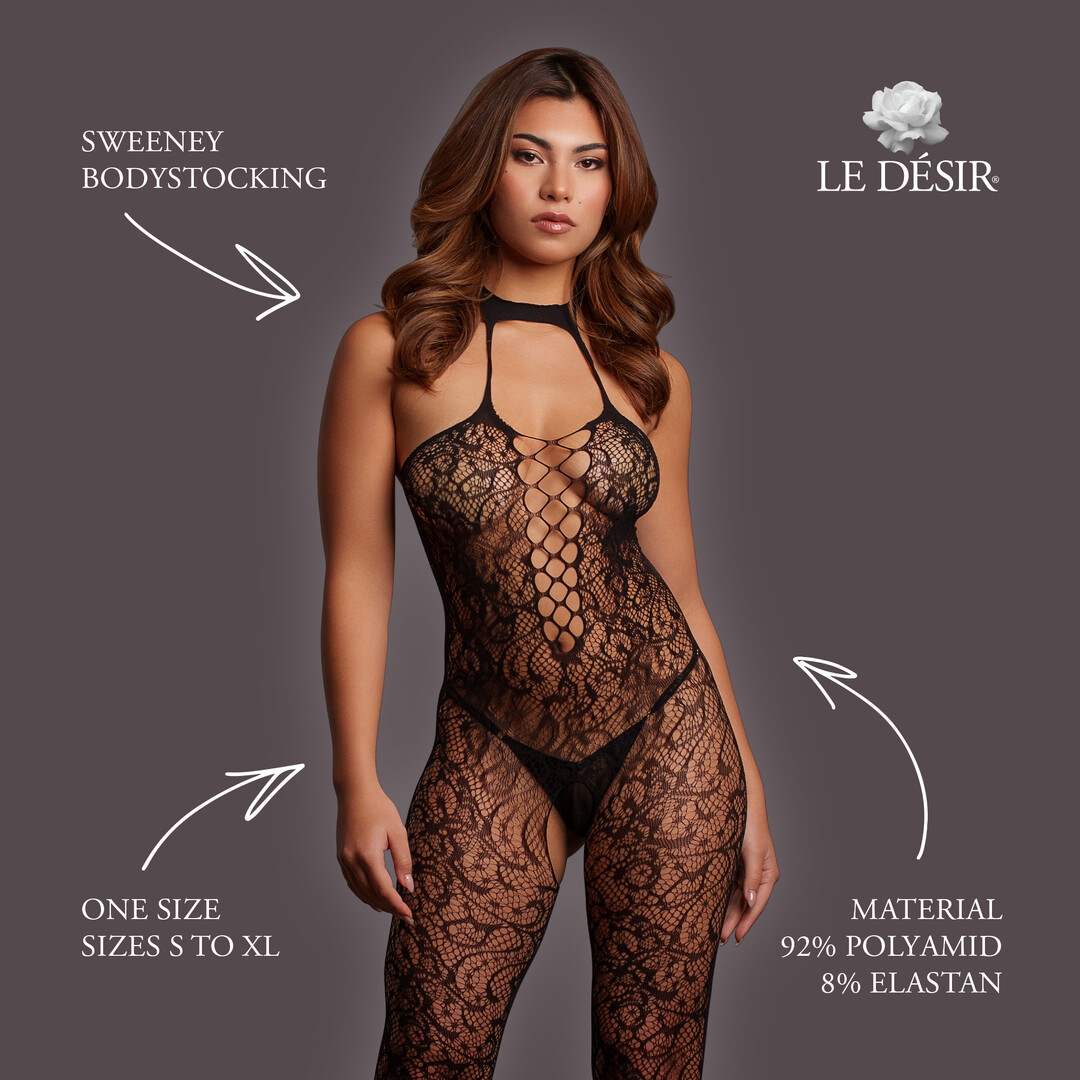 Le désir by shots Sweeney - Bodystocking - One Size - Black (8714273020628)