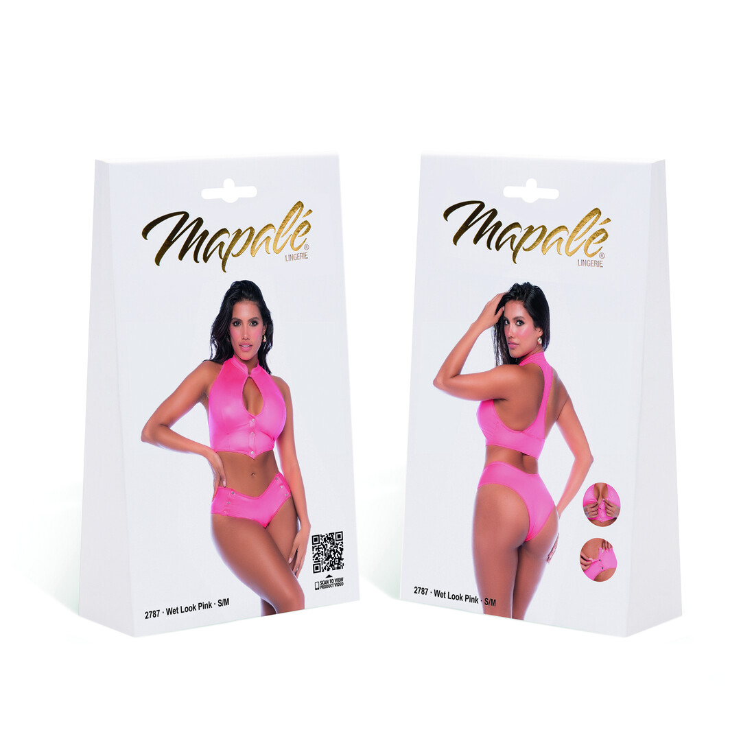 Mapalé Twee-delige set - L/XL - Nat look roze (190602206761)