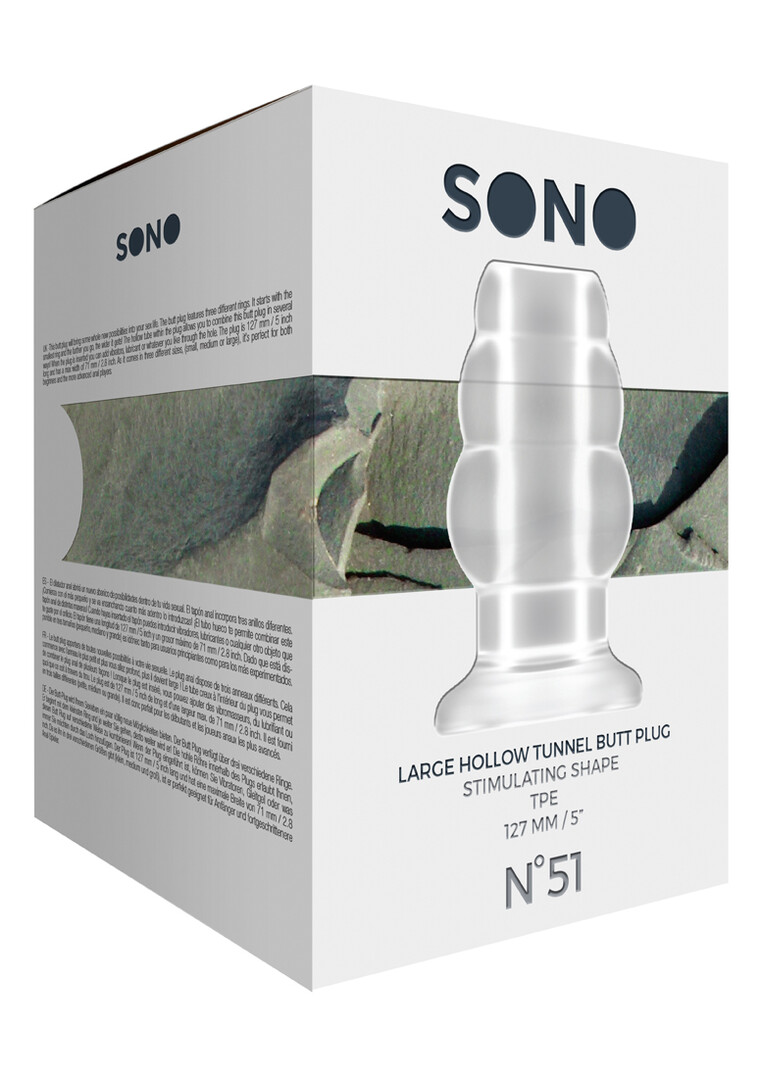 Sono by shots No.51 - Holle Tunnel Butt Plug - Groot (8714273787866)