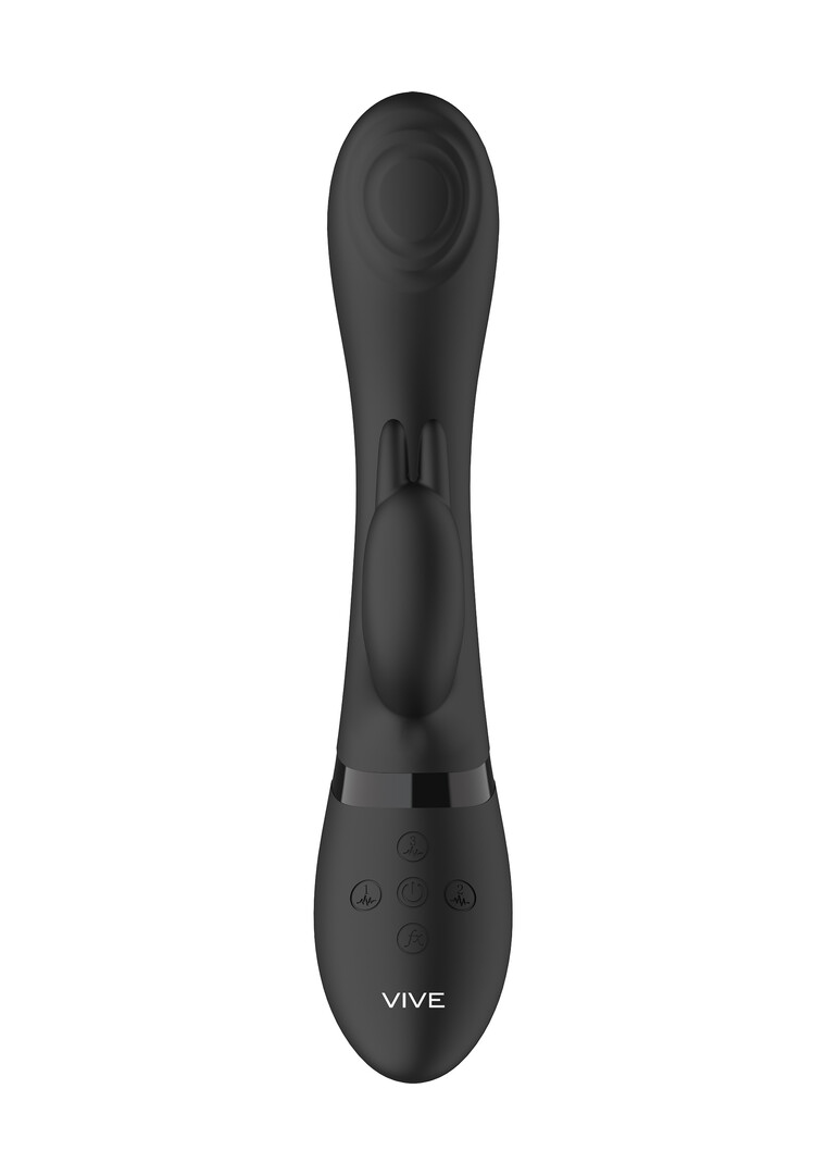 Vive by shots Cato - Pulse G-spot Konijn - Zwart (8714273521583)