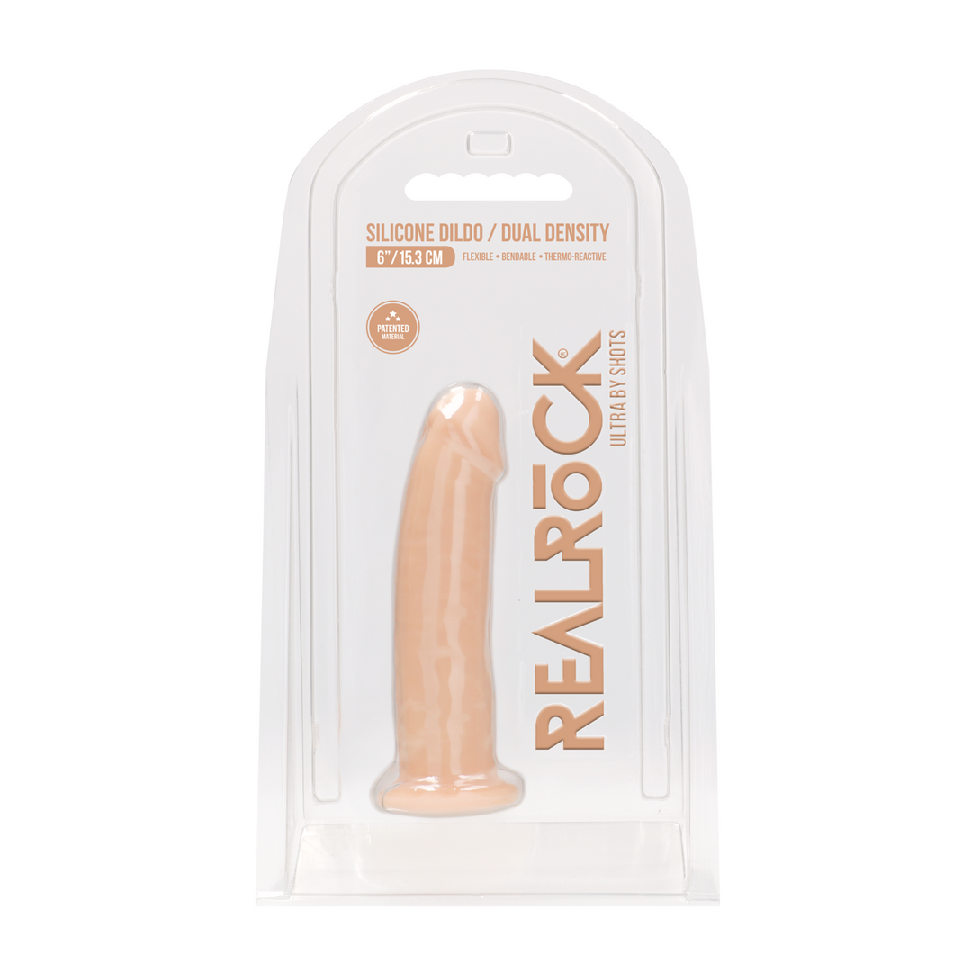 Realrock by shots Silicone Dildo zonder Ballen - 6 / 15 cm (8714273522832)