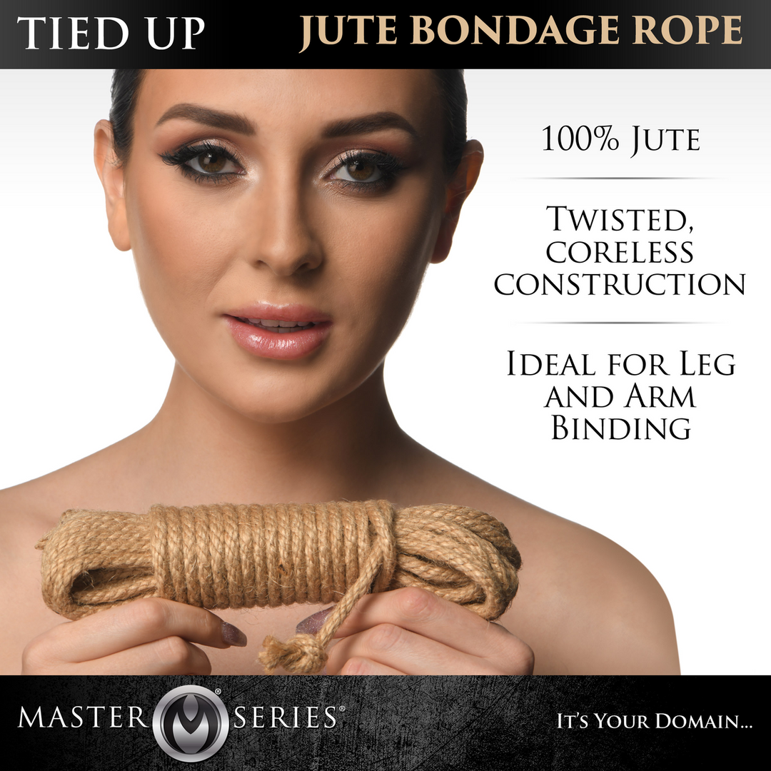 Xr brands Tied Up - Jute Bondage Touw - 25 ft / 7,6 mtr (848518051899)