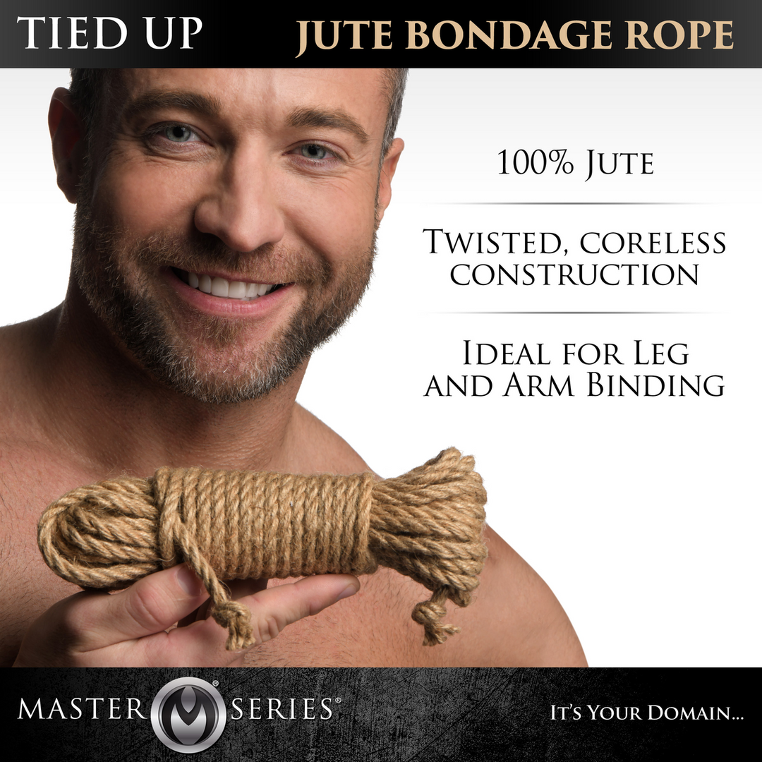 Xr brands Tied Up - Jute Bondage Touw - 25 ft / 7,6 mtr (848518051899)