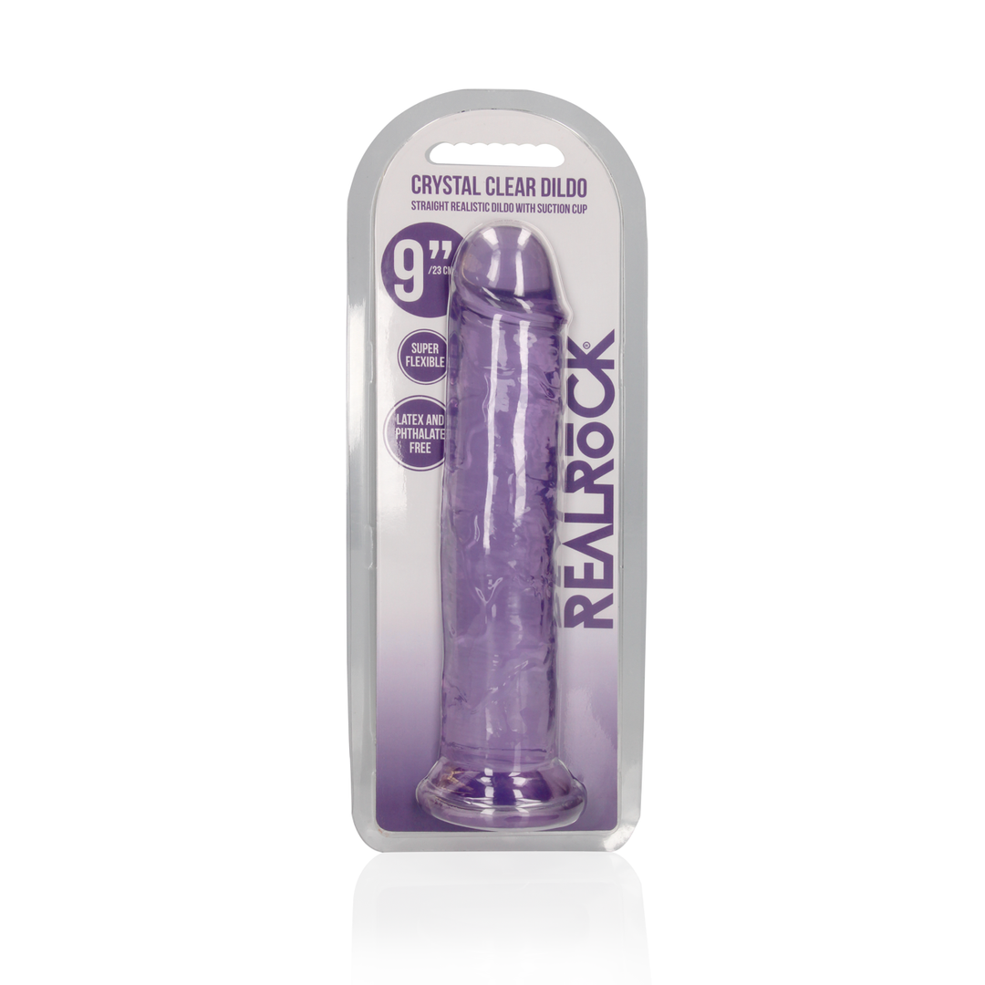 Realrock by shots Rechtdoorlopende Realistische Dildo met Zuignap - 9'' / 23 (8714273522740)