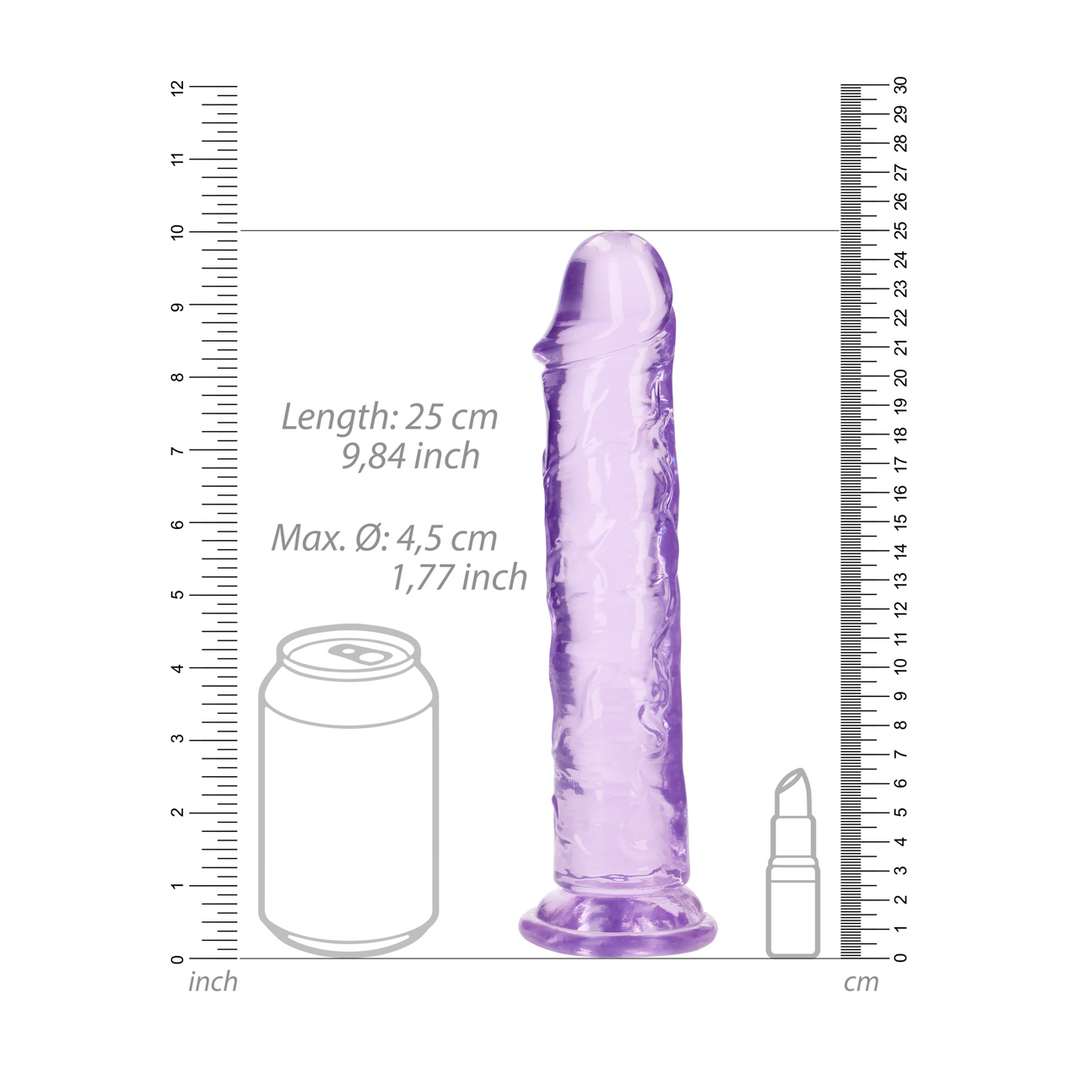 Realrock by shots Rechtdoorlopende Realistische Dildo met Zuignap - 9'' / 23 (8714273522740)