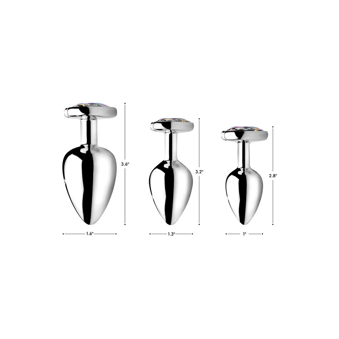 Xr brands Rainbow Prism - Hart Butt Plug - Klein (848518036605)