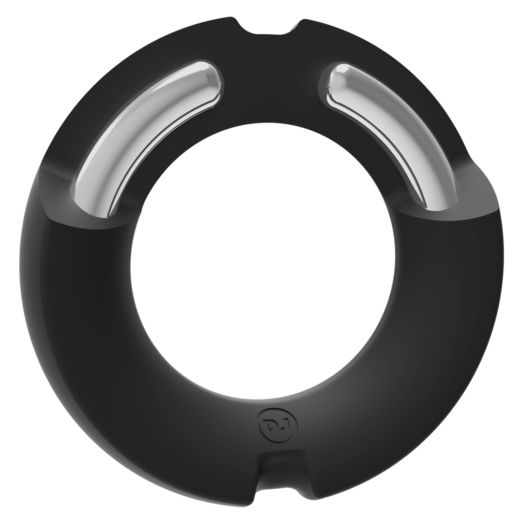 Doc johnson De Paradox - Silicone/Metal Cock Ring - 45mm - Zwart (782421089788)