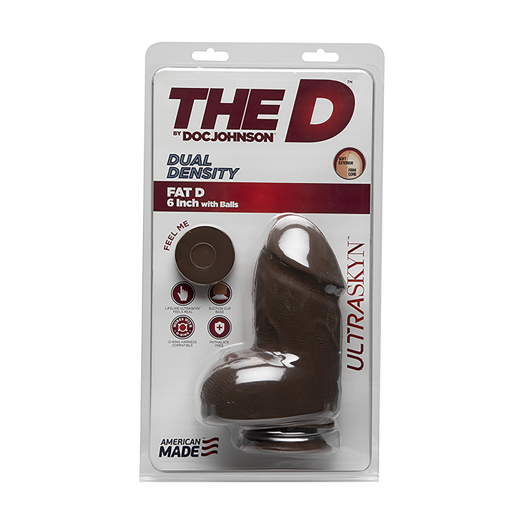 Doc johnson Fat D - Realistic ULTRASKYN Dildo met Ballen - 6 / 15 cm (782421073091)