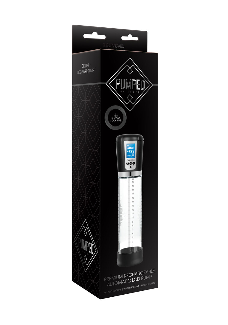 Pumped by shots Premium Oplaadbare Automatische LCD Pomp (8714273924452)
