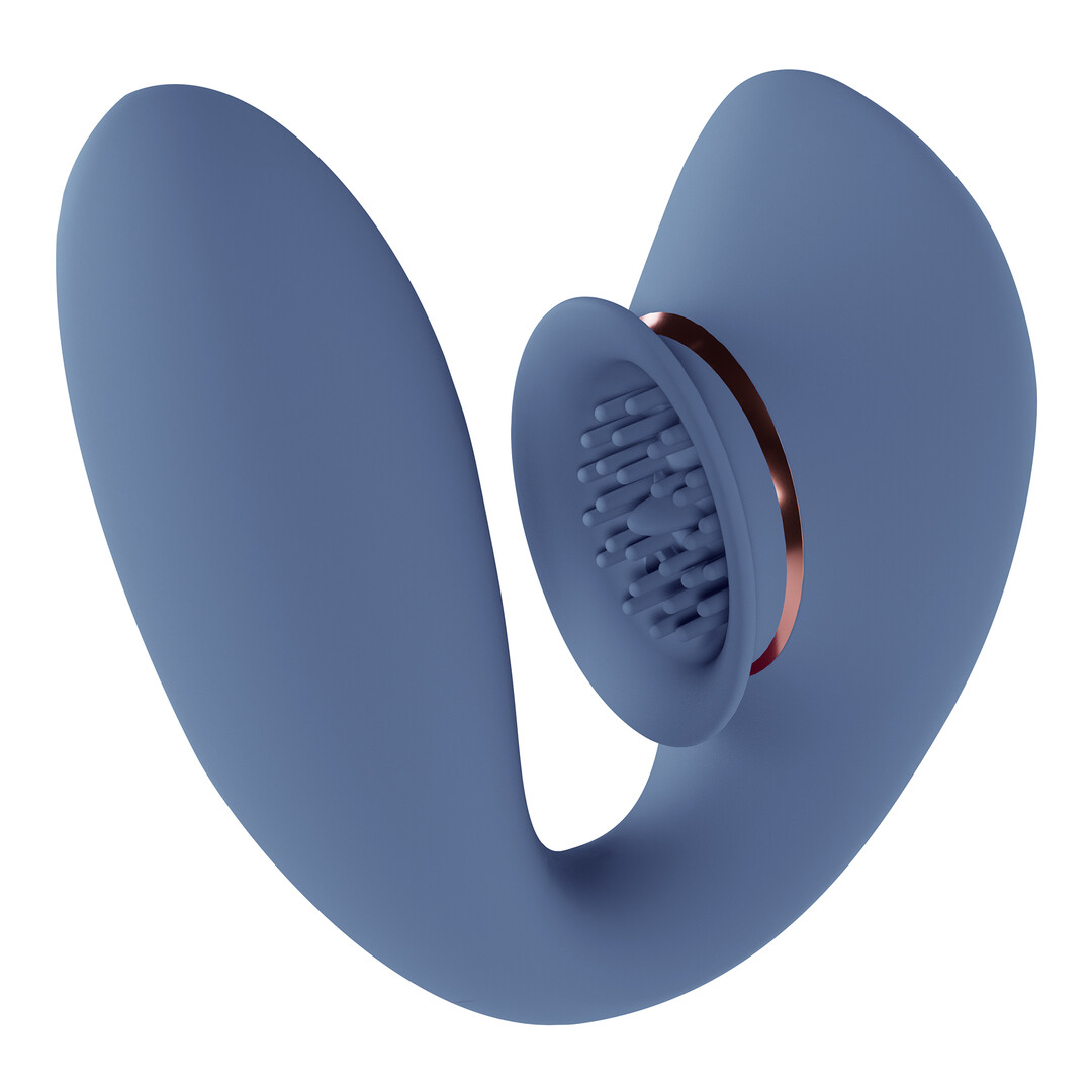 Innovation by shots Twitch 3 - Oplaadbare Vibrator en Suction - Blauw/Grijs (8714273054975)