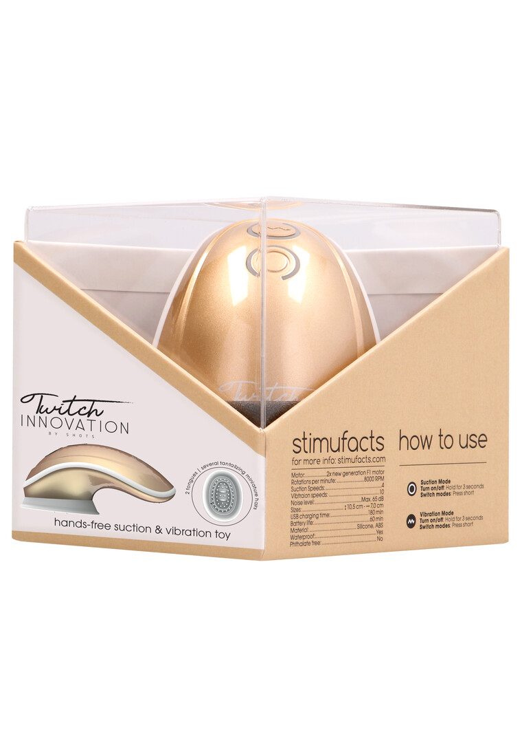 Innovation by shots Twitch - Handsfree Zuig- en Vibratietoestel (8714273532084)