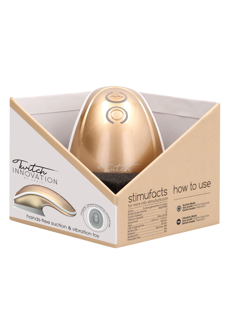 Innovation by shots Twitch - Handsfree Zuig- en Vibratietoestel (8714273532084)