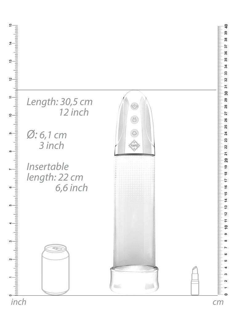 Pumped by shots Automatische Oplaadbare Luv Penis Pomp (8714273508126)