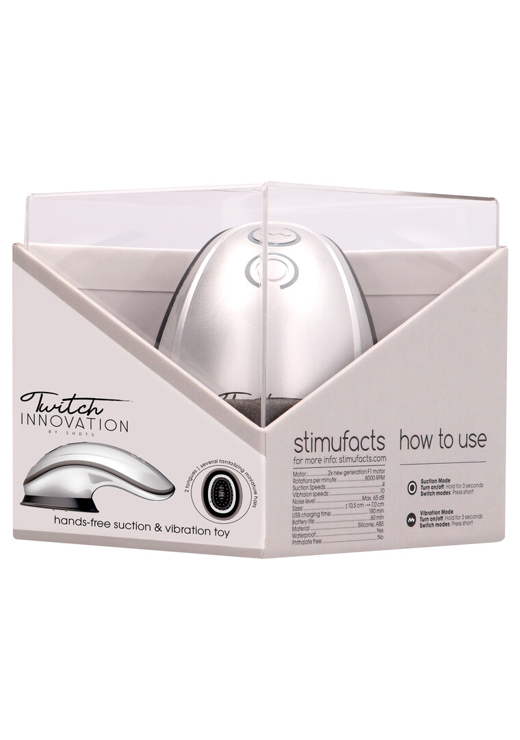 Innovation by shots Twitch - Handsfree Zuig- en Vibratortoy (8714273532091)