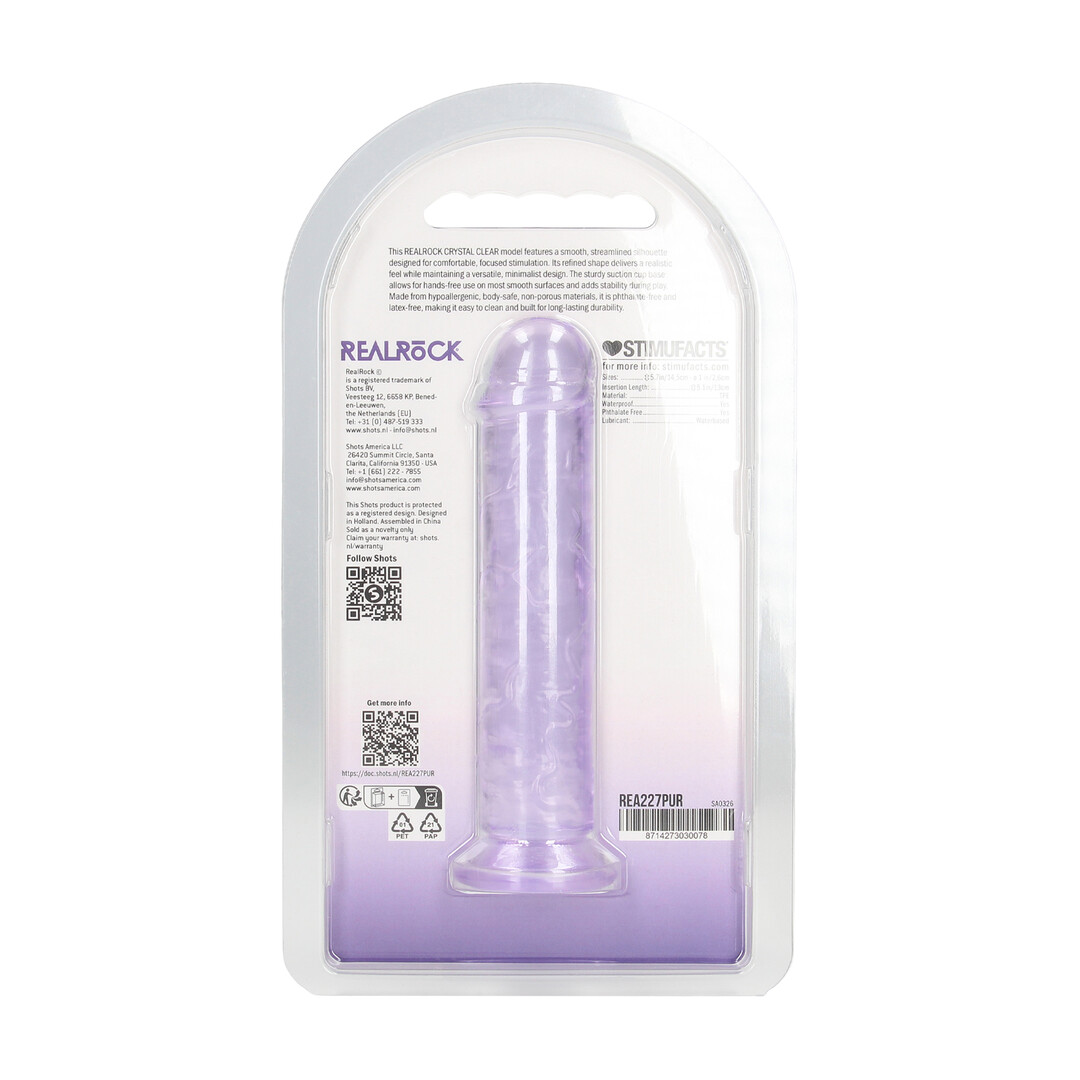 Realrock by shots Realistische Dildo - 5 / 12,7 cm - Paars (8714273030078)