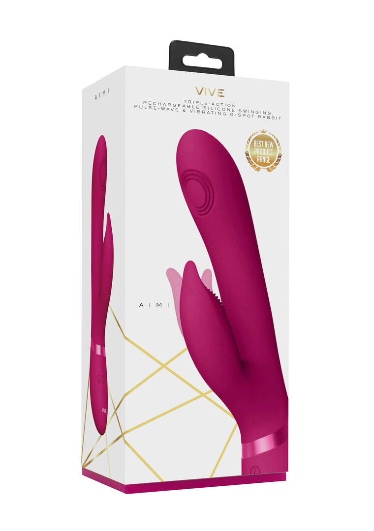 Vive by shots Aimi - Pulse Wave  Vibrating G-Spot Rabbit - Roze (7423522537541)
