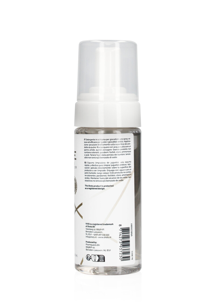 Vive by shots Sponsende Speelgoedreiniger - 4,7 fl oz / 140 ml (8714273937230)