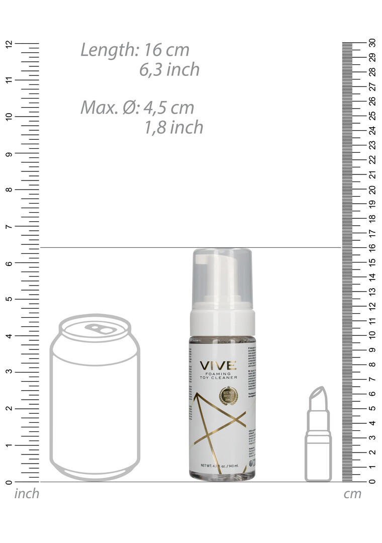 Vive by shots Sponsende Speelgoedreiniger - 4,7 fl oz / 140 ml (8714273937230)