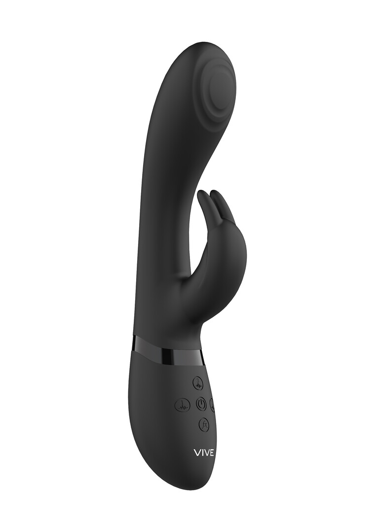 Vive by shots Cato - Pulse G-spot Konijn - Zwart (8714273521583)