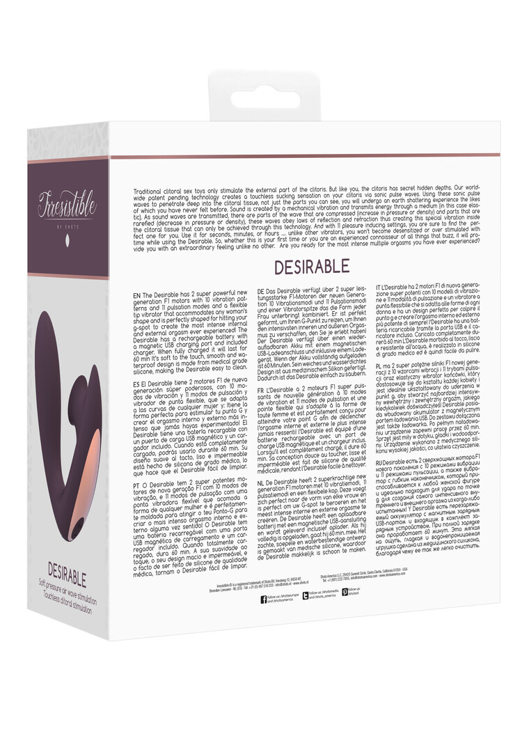 Irresistible by shots Verlangenswaardig - Buigbare Luchtpuls Vibrator (8714273549440)