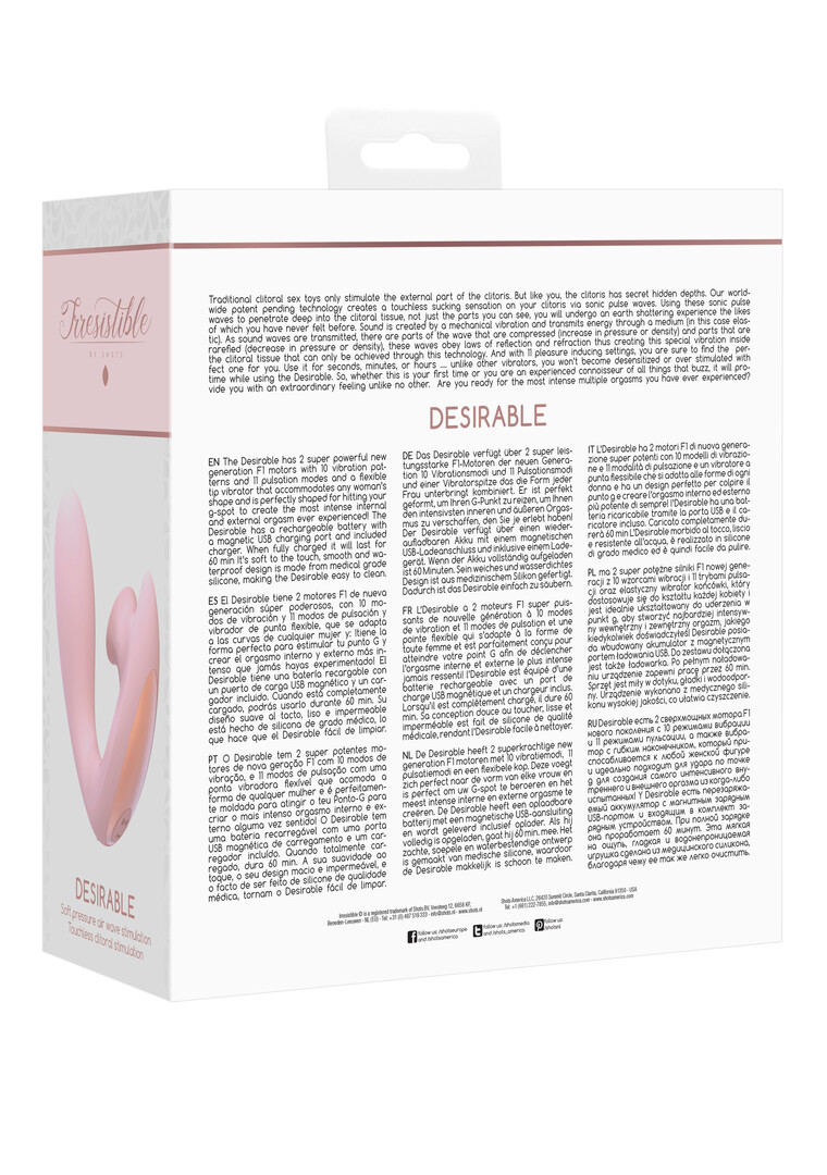Irresistible by shots Gewilde - Buigbare Luchtpulsvibrator (8714273549433)