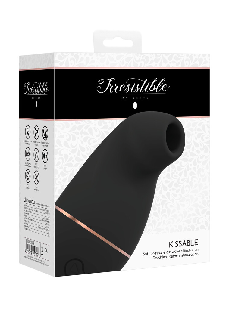 Irresistible by shots Kissable - Zuig Vibrator (8714273549310)