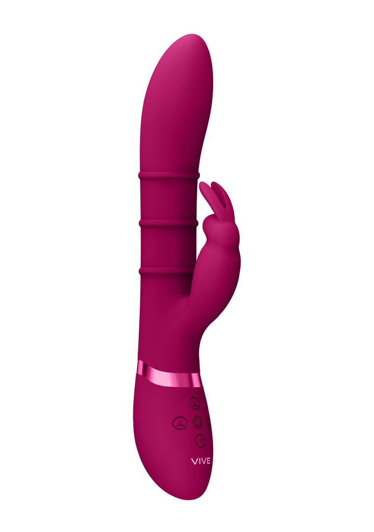 Vive by shots Sora - Up  Down Stimulerende Ringen, Vibrerende G-Spot Rabbit - Roze (8714273493217)