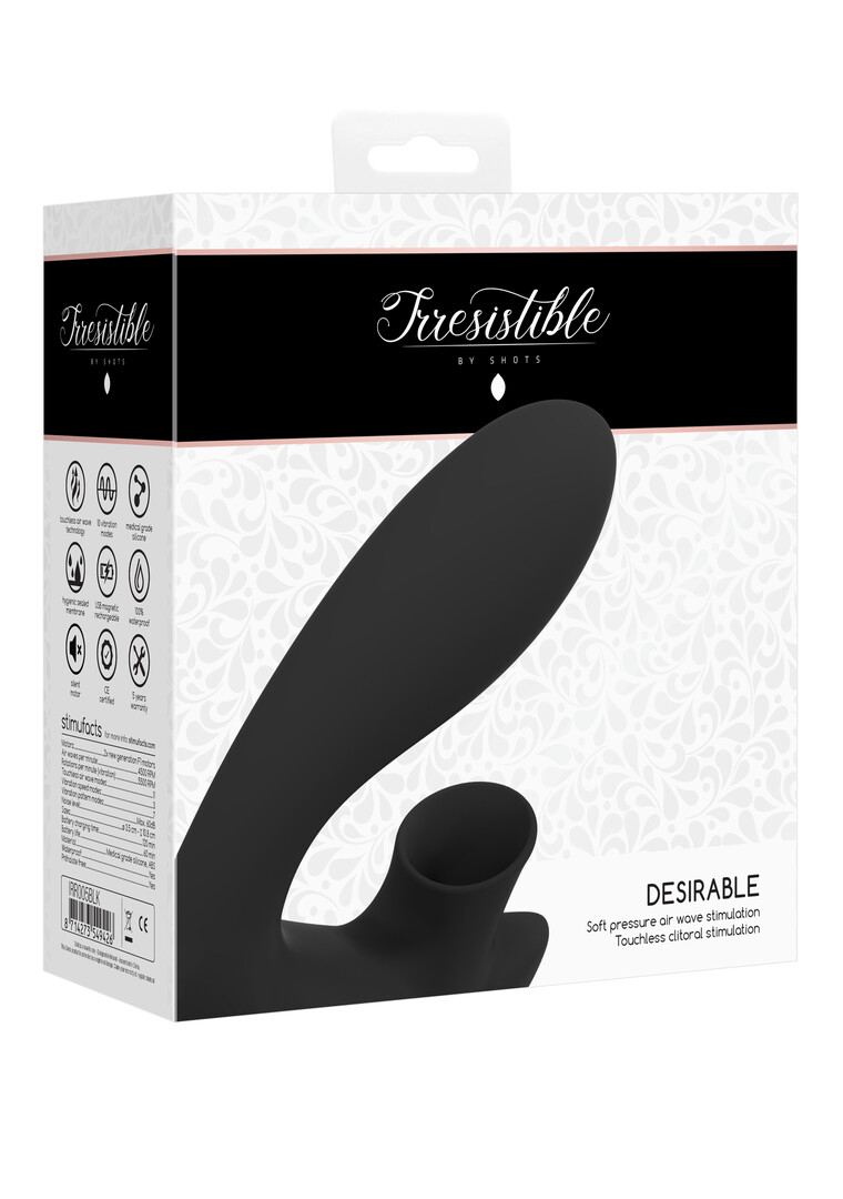 Irresistible by shots Gewenst - Buigbare Luchtpuls Vibrator (8714273549426)