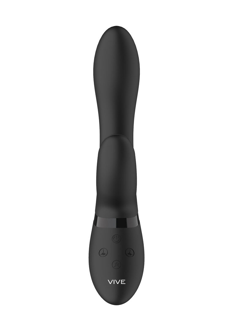 Vive by shots Kyra - Pulse Clitorale Rabbit - Zwart (8714273521798)