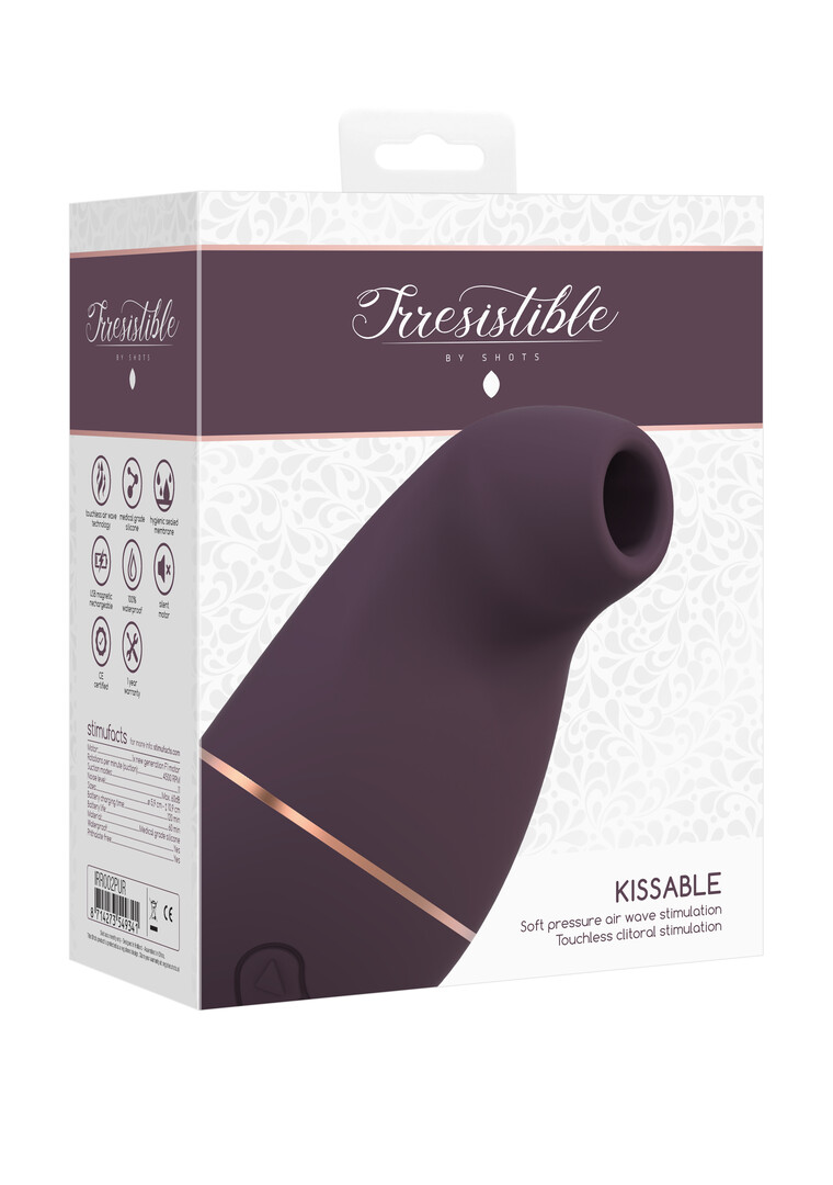 Irresistible by shots Kissable - Zuig Vibrator (8714273549341)