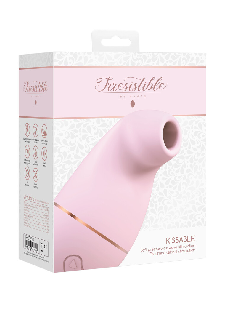 Irresistible by shots Kissable - Zuig Vibrator (8714273549334)