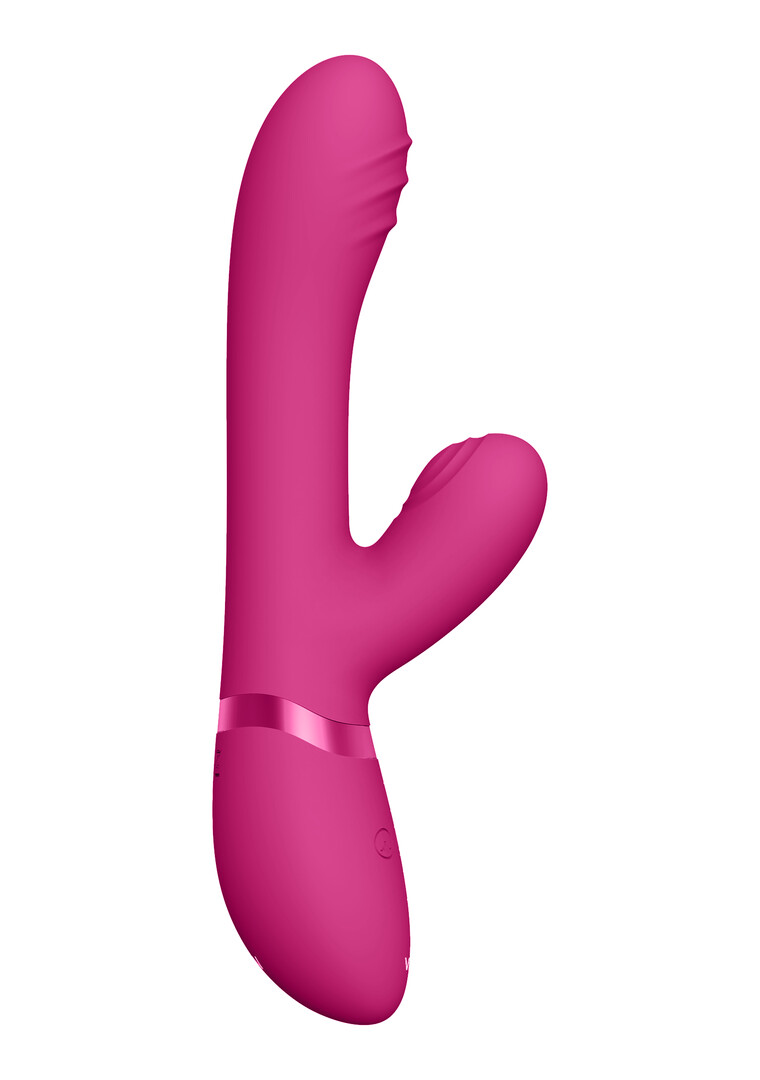 Vive by shots Tani - Finger Motion met Pulse-Wave Vibrator - Roze (7423522539583)
