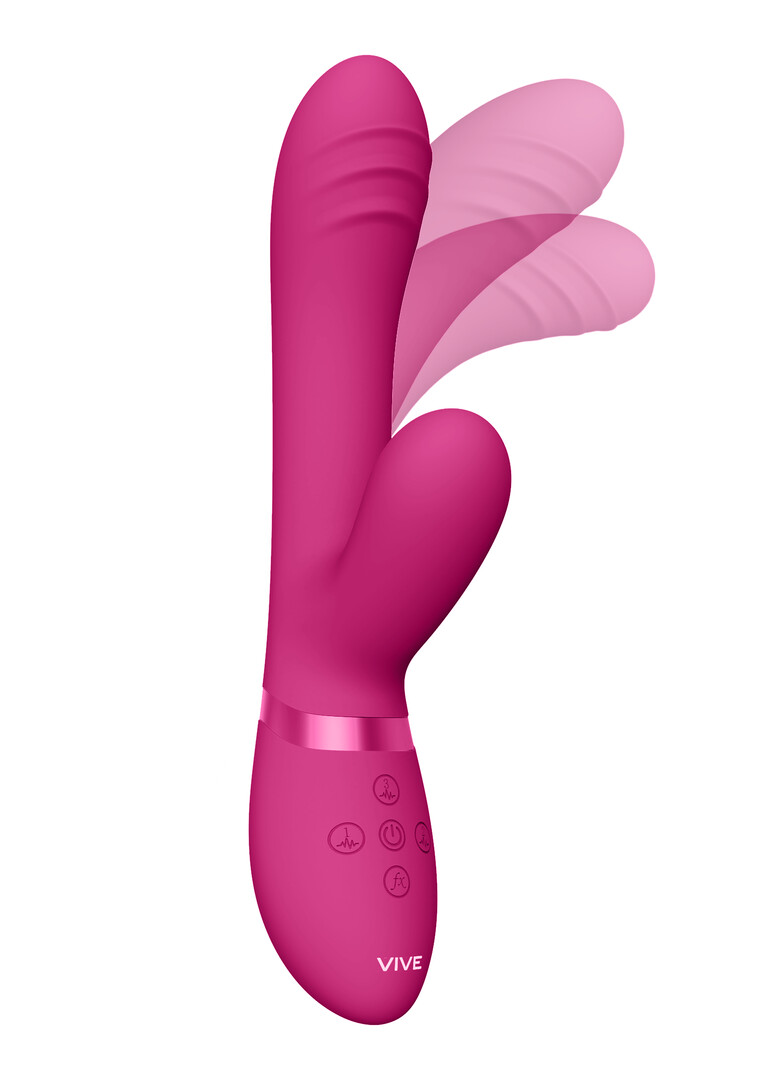 Vive by shots Tani - Finger Motion met Pulse-Wave Vibrator - Roze (7423522539583)