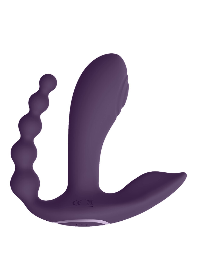 Vive by shots Kata - Pulse Wave  Vibrerende Dubbele Penetratie Vibrator - Paars (7423522538555)