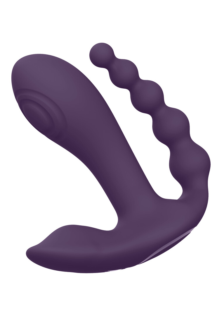 Vive by shots Kata - Pulse Wave  Vibrerende Dubbele Penetratie Vibrator - Paars (7423522538555)