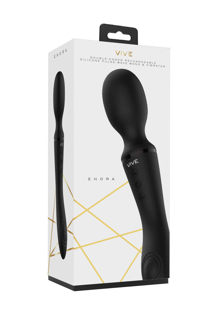 Vive by shots Enora - Wand  Vibrator - Zwart (8714273522009)